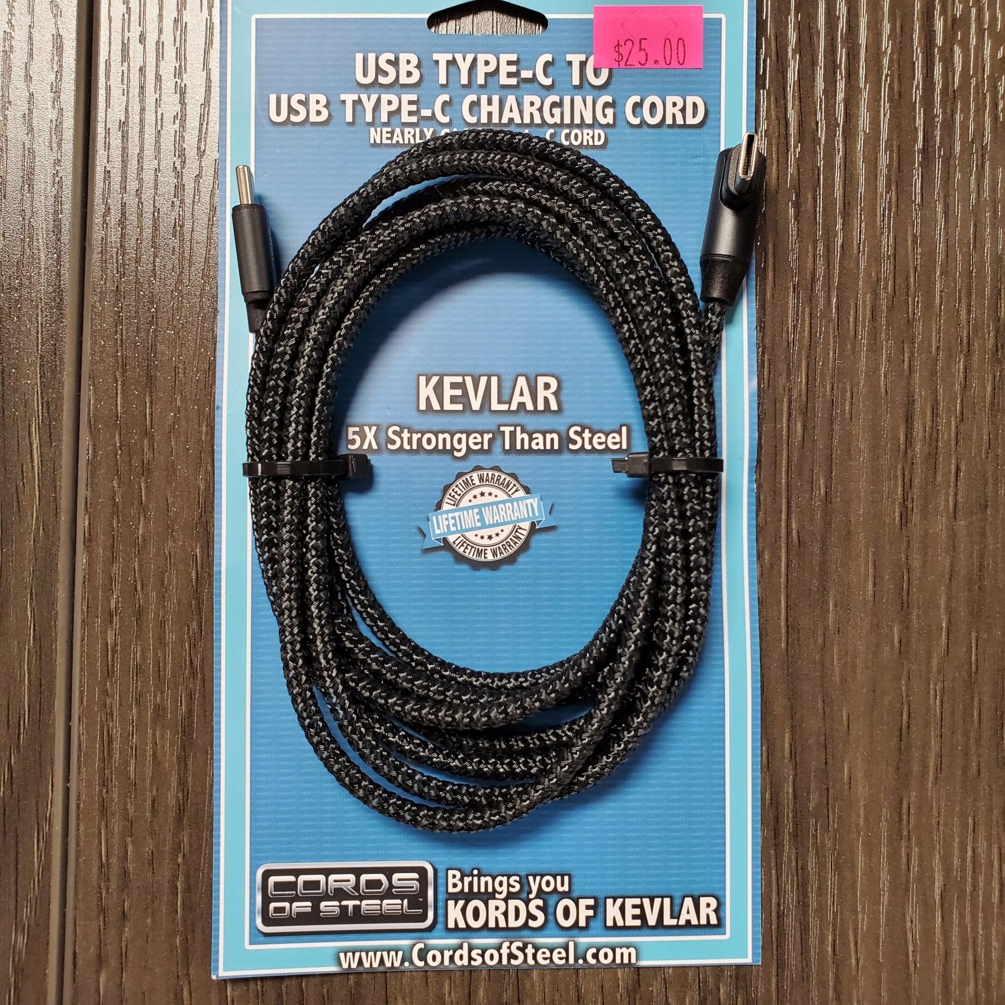 Cord of Steel Type C Braided Black - Darseys Furniture & MattressDarseys Furniture & Mattress Main image