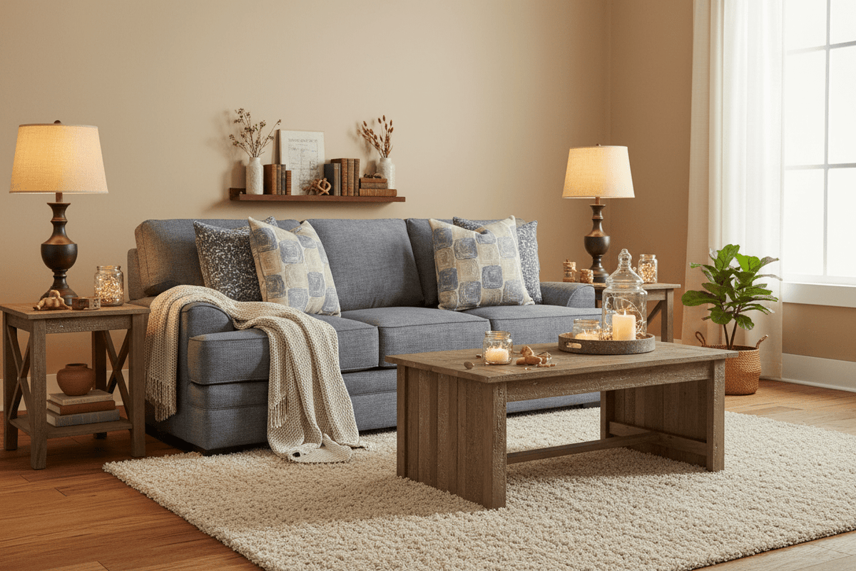 Crosby Stonewash Sofa 88140 - 3932 - 43 - Darseys Furniture & MattressFranklin Furniture Corp. Main image