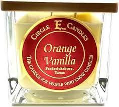Circle E Orange Vanilla Candle 22oz - Darseys Furniture & Mattress Main image