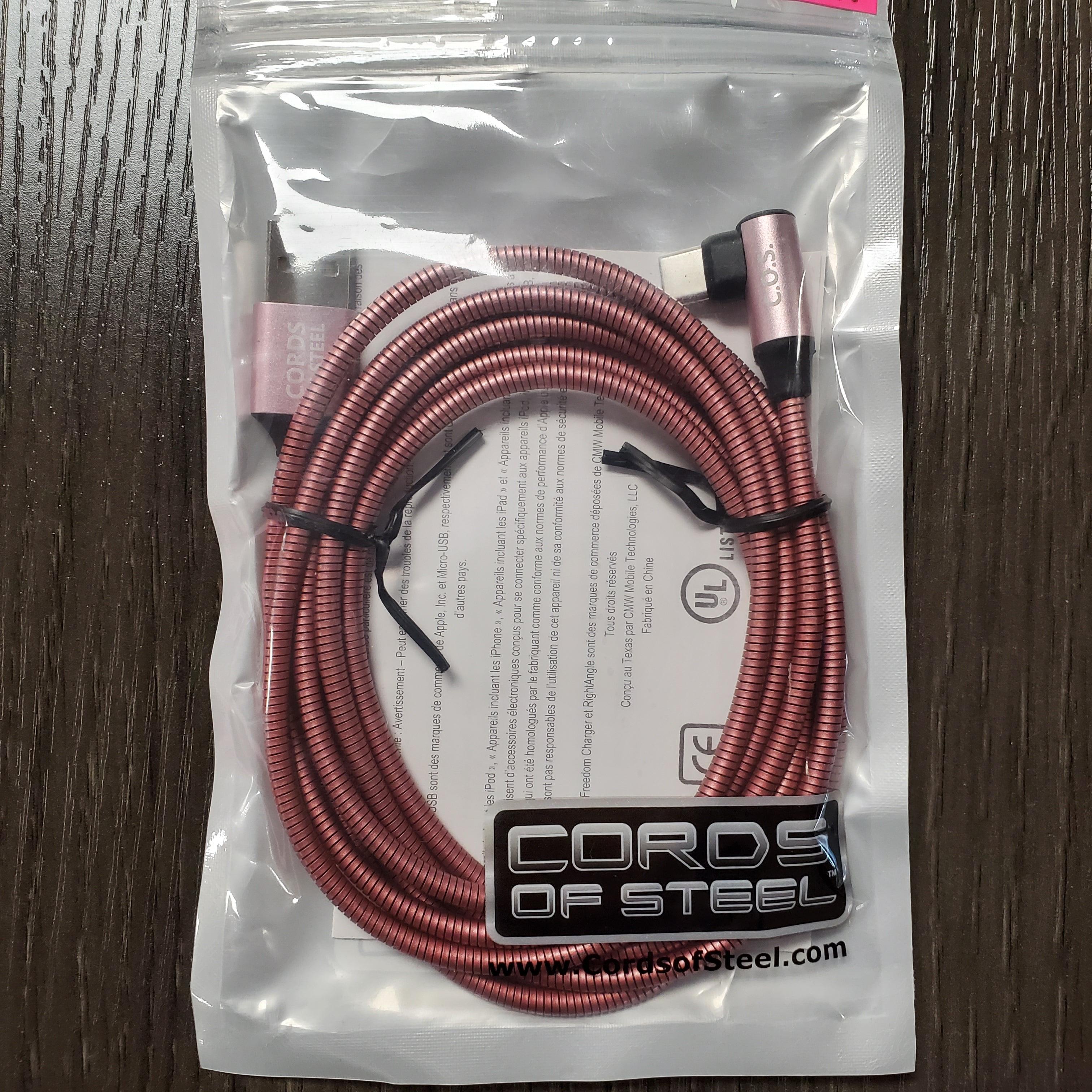 Cord of Steel Type C Rosey Pink. Main image