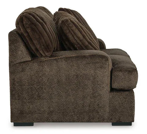 Aylesworth Chocolate Loveseat 5370235.