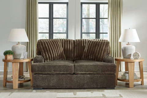 Aylesworth Chocolate Loveseat 5370235.