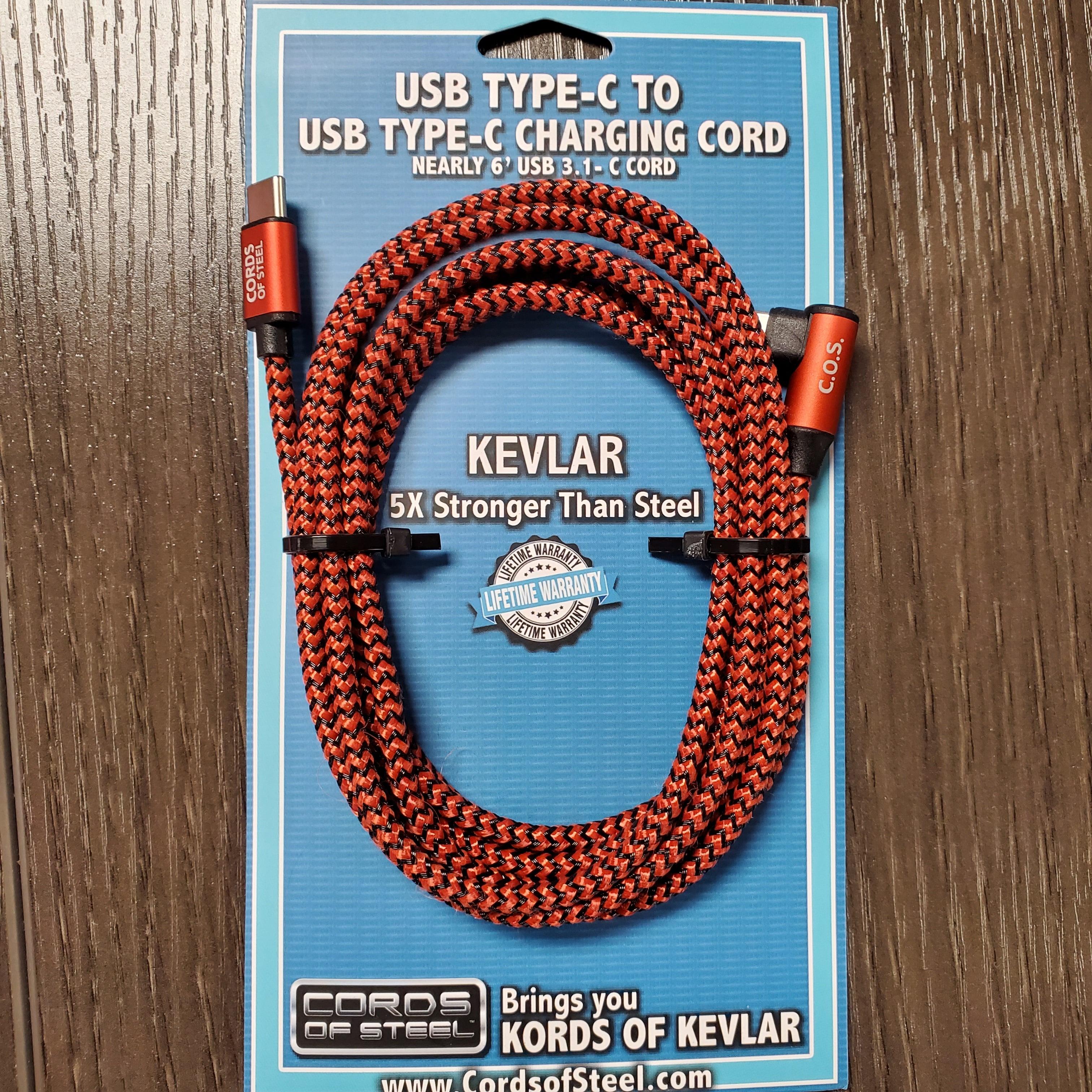 Cord Of Steel Type Braided Red and Black. Main image