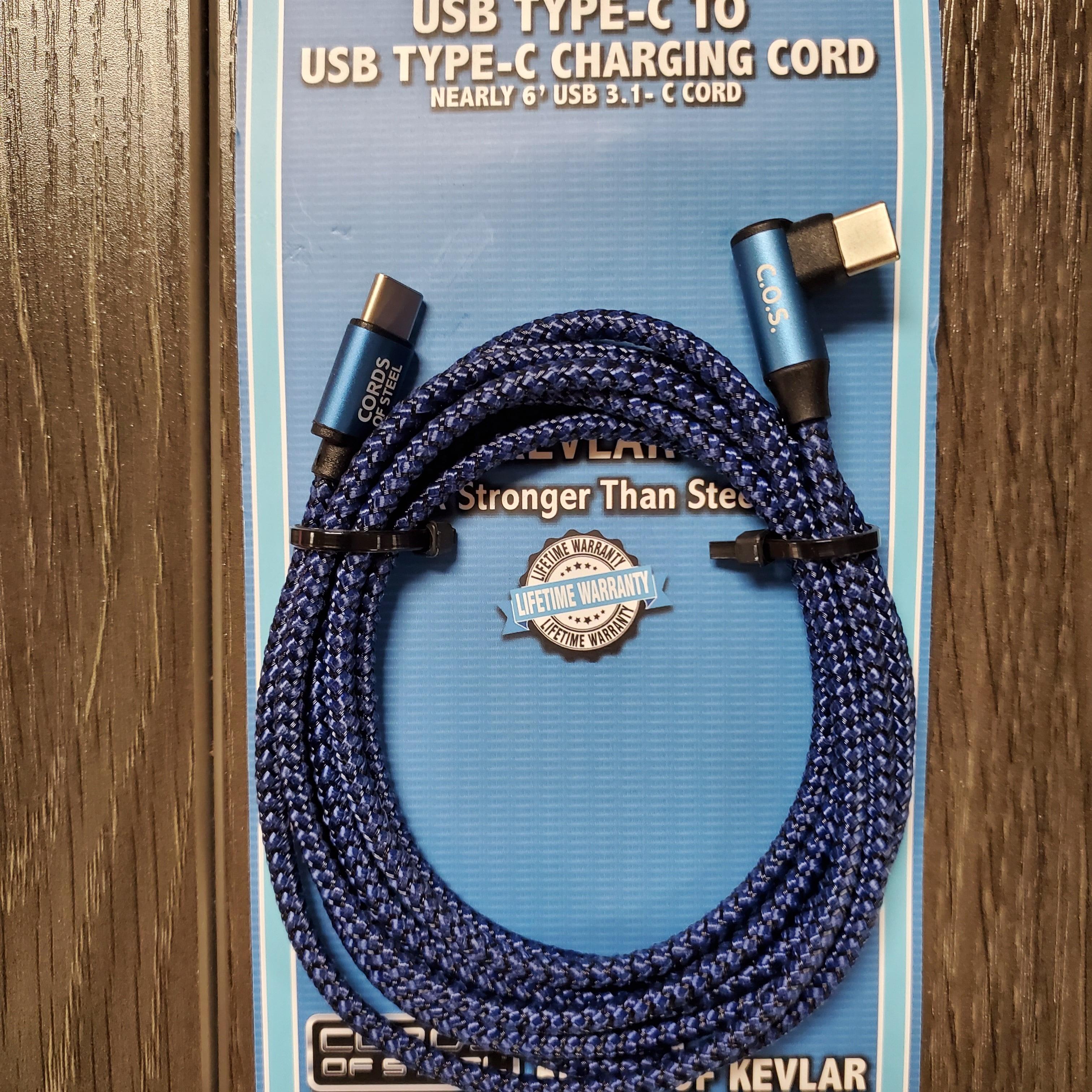 Cords of Steel Type C Braided Blue. Main image