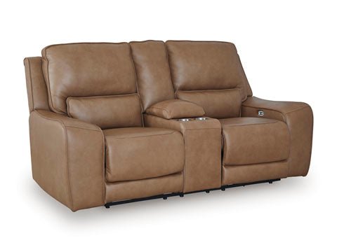 DeepWakes Caramel Power Reclining Loveseat U6260618 - Darseys Furniture & MattressAshley