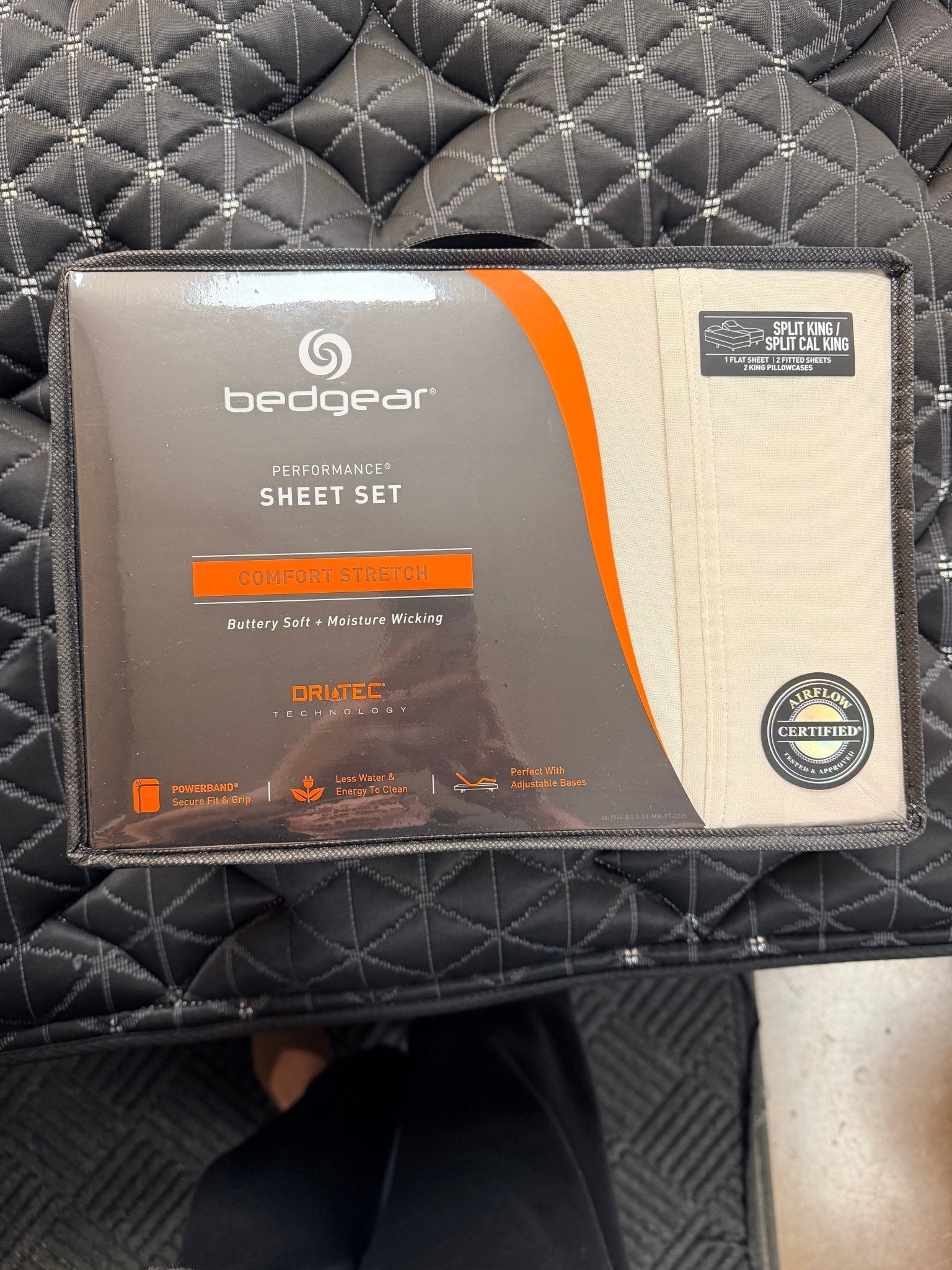 Dri - Tec Medium Beige Split King Sheets BGS194314 - Darseys Furniture & MattressBedgear