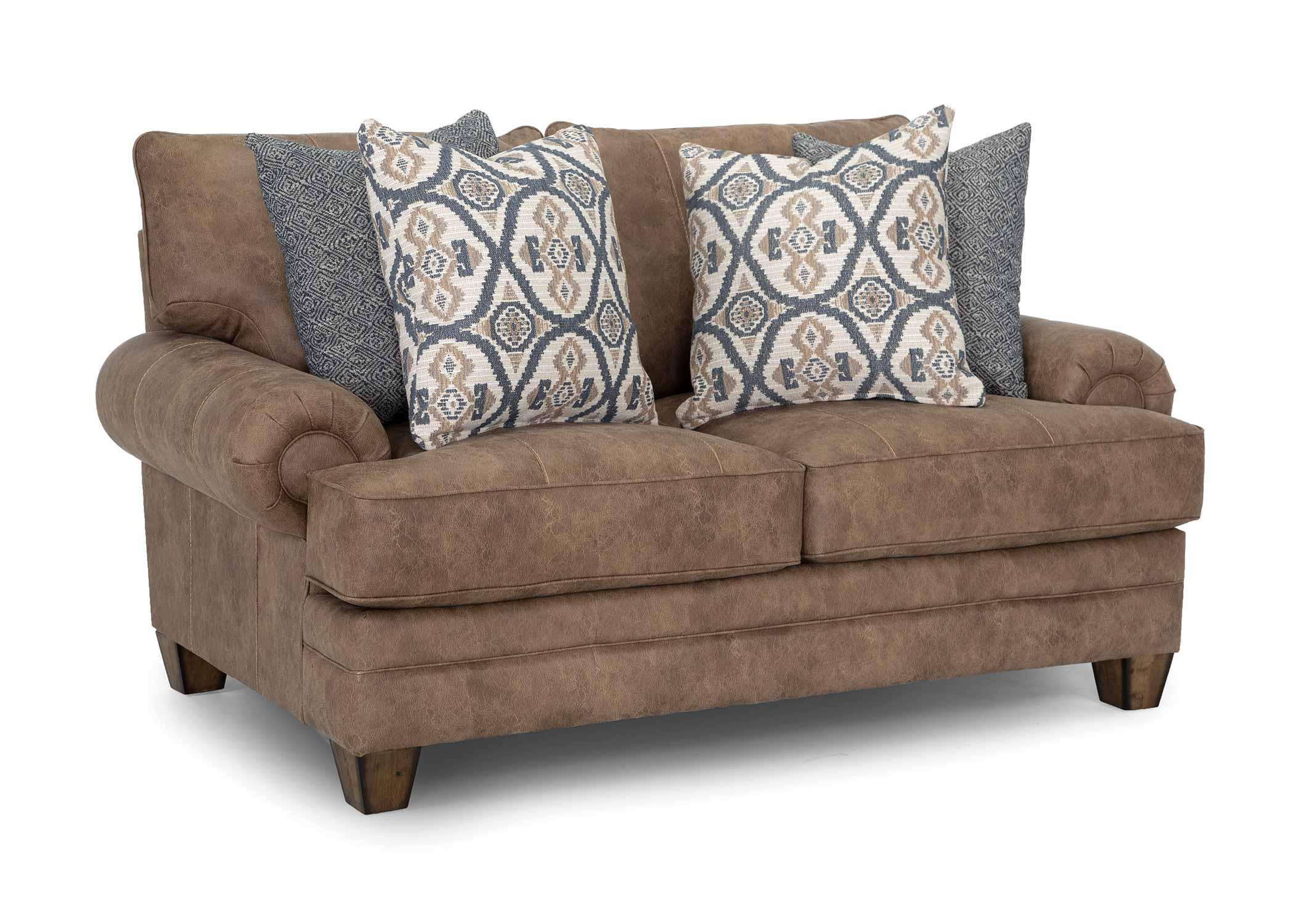 Sicily Chief Hazlenut Loveseat 95720-1916-18 - Darseys Furniture & Mattress Main image