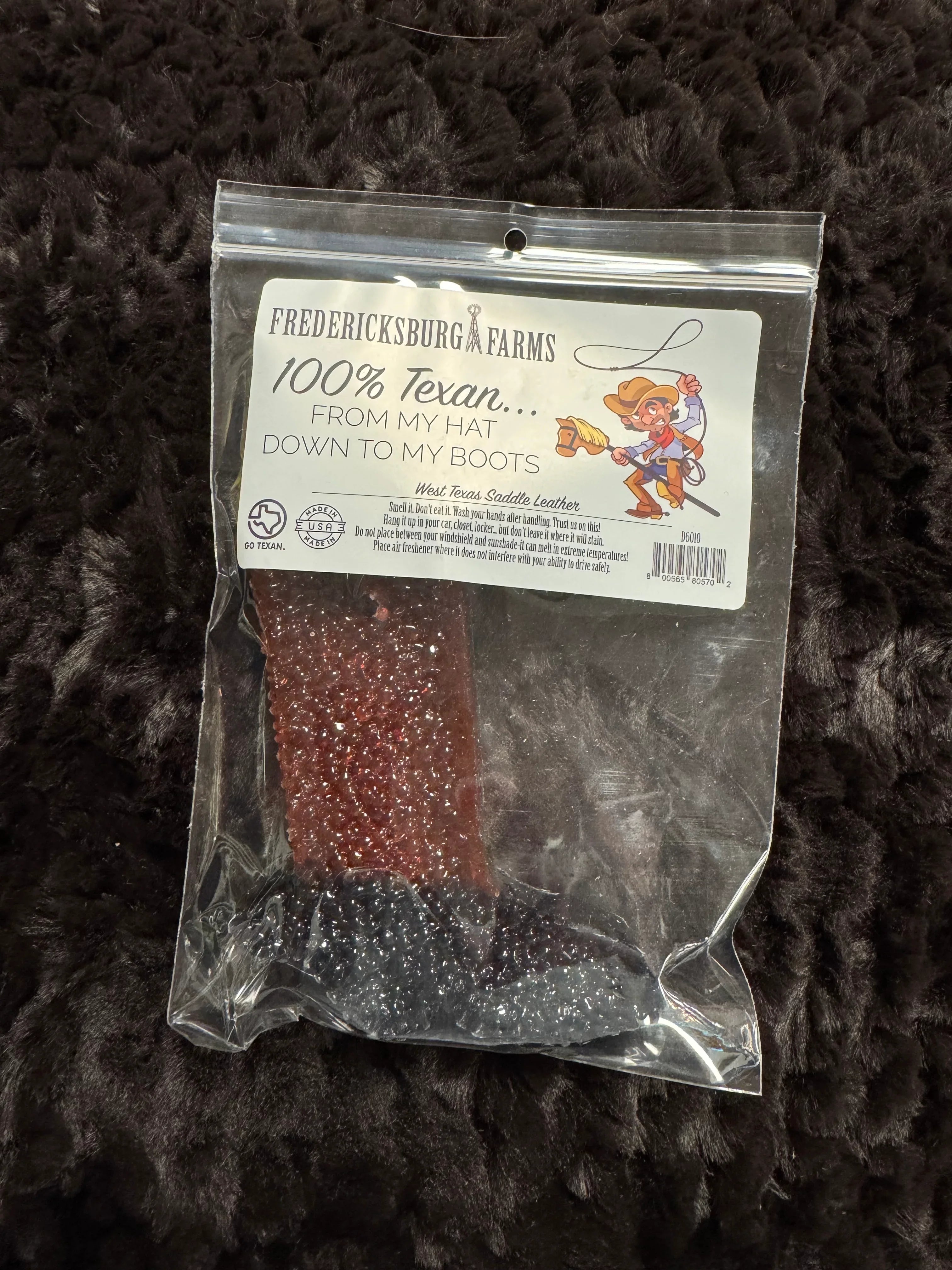 West Texas Saddle Leather Car Freshie - Darseys Furniture & Mattress Main image