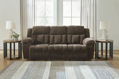 Frohn Chocolate Reclining Sofa 3740788 - Darseys Furniture & MattressAshley
