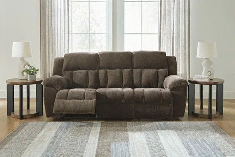 Frohn Chocolate Reclining Sofa 3740788 - Darseys Furniture & MattressAshley
