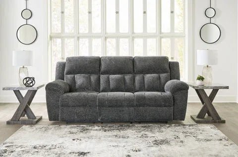 Frohn Graphite Reclining Sofa 3740688 - Darseys Furniture & MattressAshley