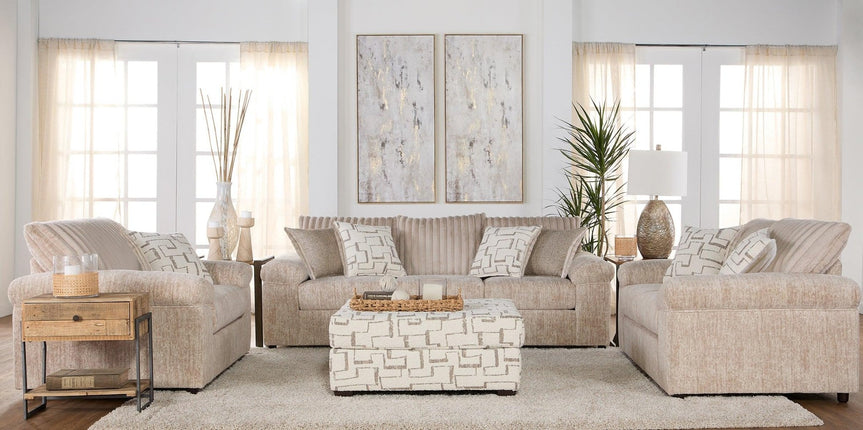 Galactic Parchment Sofa & Loveseat 19950 - Darseys Furniture & MattressHughes Furniture