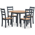 Gesthaven Blue Table and 4 Chairs D399 - 15/01 - Darseys Furniture & MattressAshley