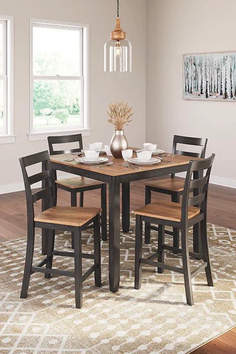 Gesthaven Brown Table and 4 Chairs D396 - 223 - Darseys Furniture & MattressAshley