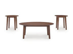 Gordonay Brown Cocktail Table and 2 End Tables T155 - 13 - Darseys Furniture & MattressAshley