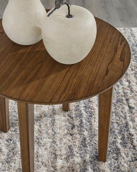 Gordonay Brown Cocktail Table and 2 End Tables T155 - 13 - Darseys Furniture & MattressAshley