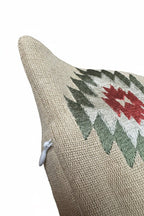 HiEnd Accents Aztec Bear Embroidered Burlap Lumbar Pillow - Darseys Furniture & MattressHi End Accents
