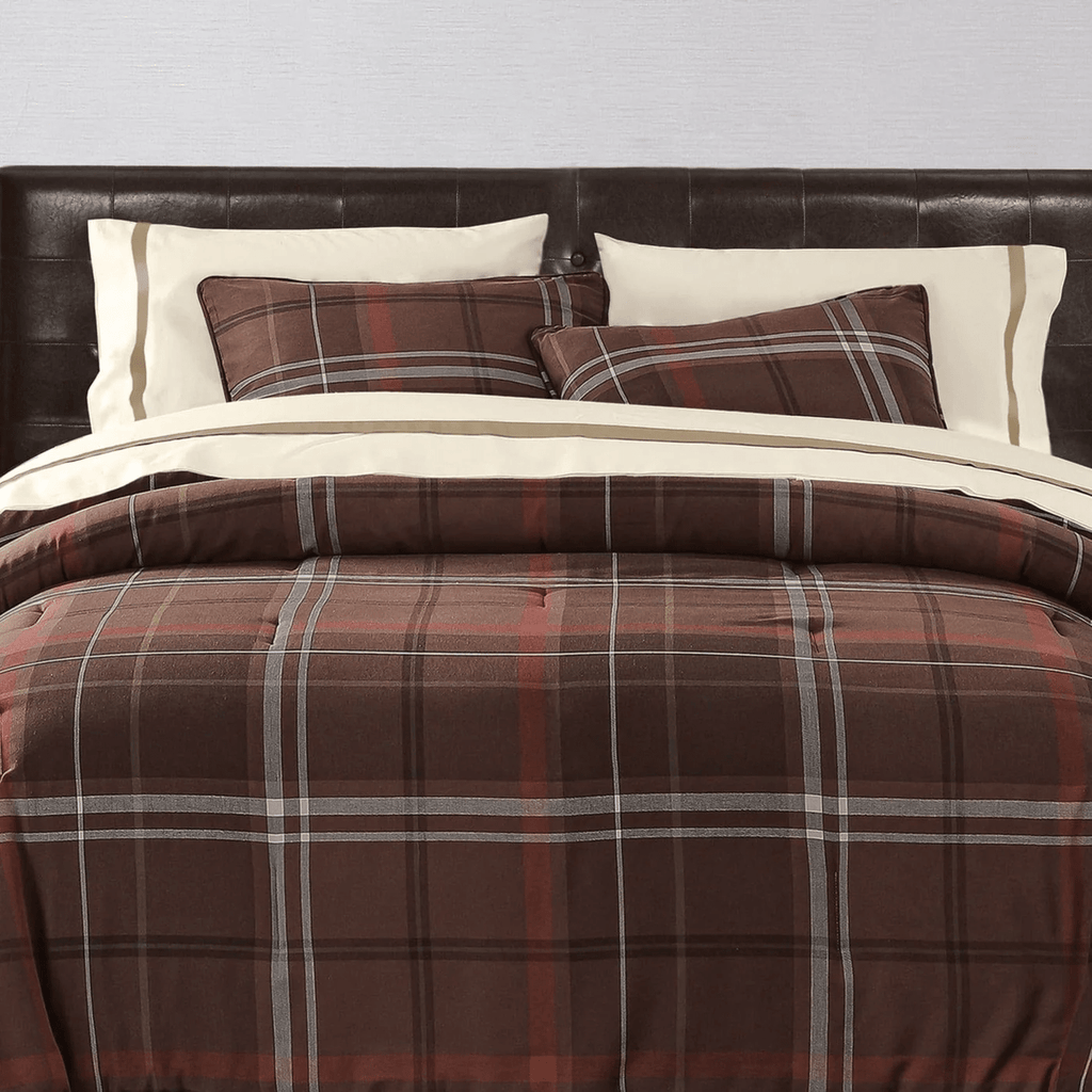HiEnd Accents Jackson Plaid King Comforter Set LG1932 - SK - OC - Darseys Furniture & MattressHi End Accents