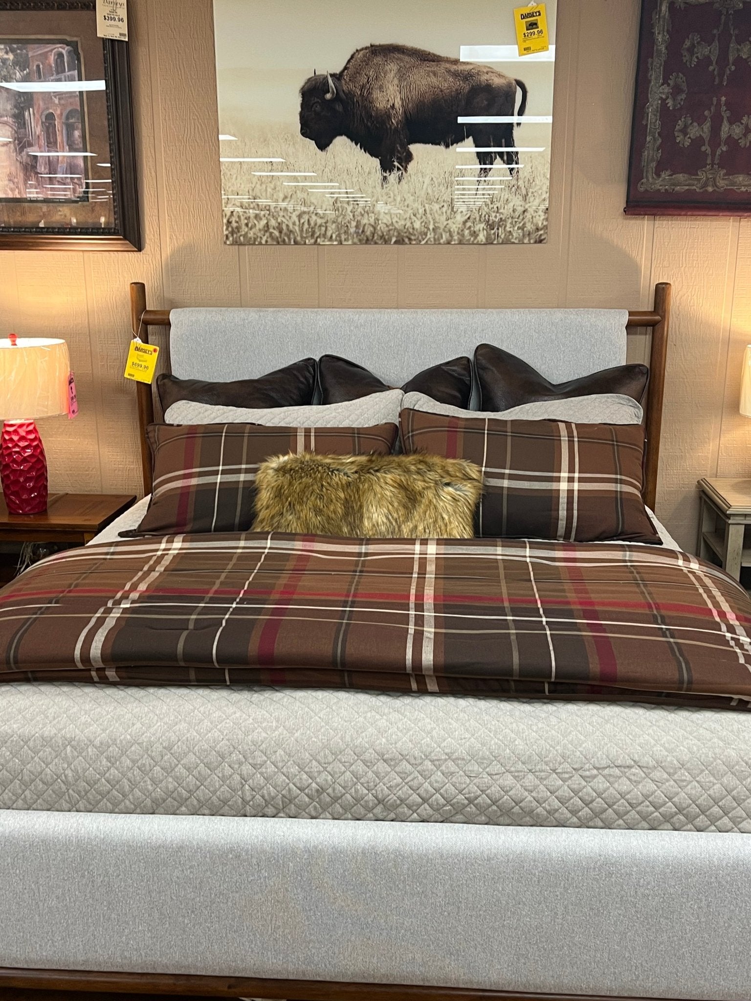 HiEnd Accents Jackson Plaid King Comforter Set LG1932-SK-OC Secondary image