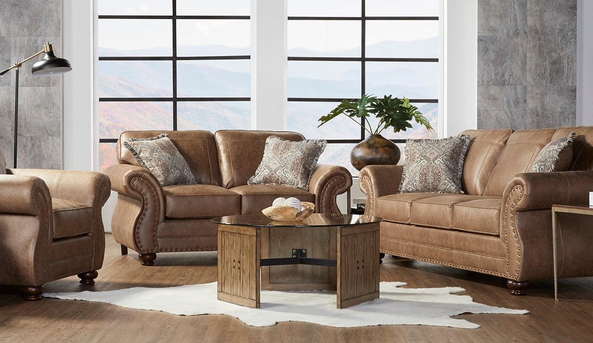 Jetson Ginger Sofa and Loveseat 17400LS.