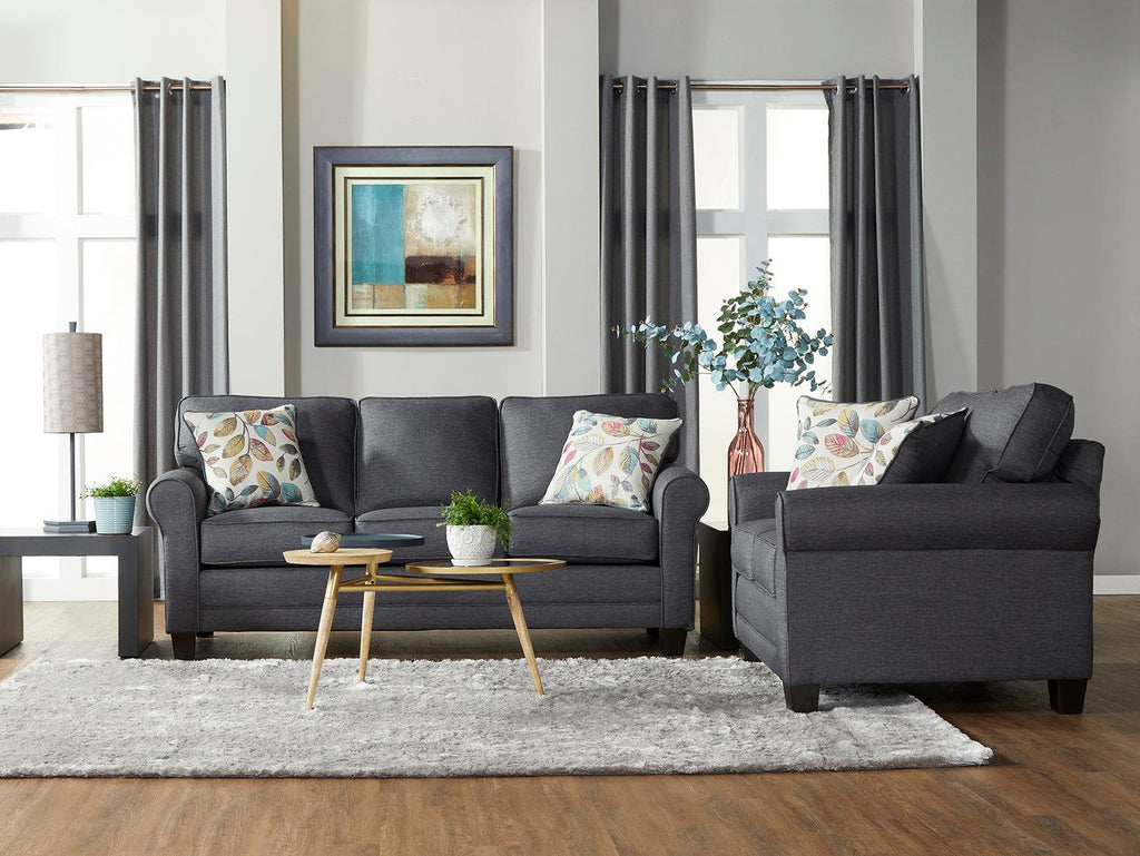Jitterbug Grey Sofa & Loveseat 3700.
