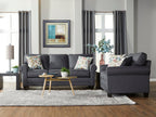 Jitterbug Grey Sofa & Loveseat 3700.