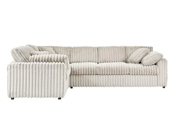 Mondo Champagne Sectional 24550-LFSC01-RFS01 - Darseys Furniture & Mattress Hover Image