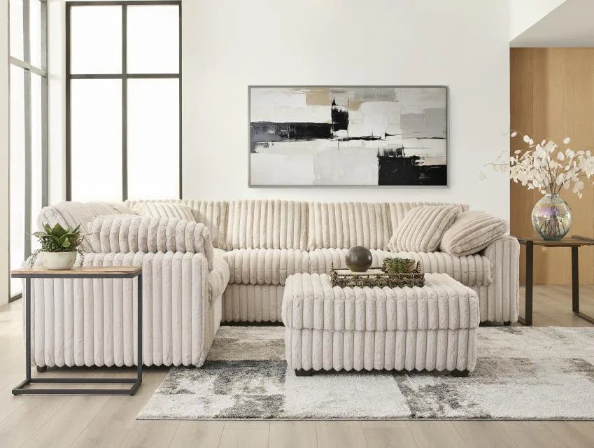 Mondo Champagne Sectional 24550-LFSC01-RFS01 - Darseys Furniture & Mattress