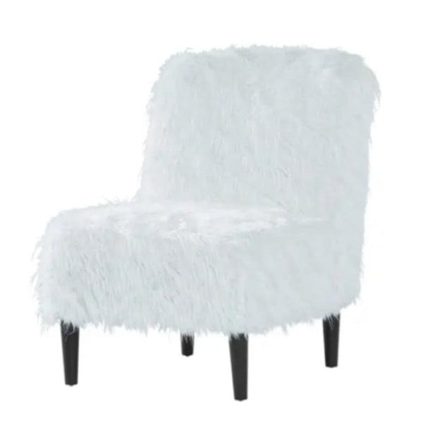 Pyrenees White Fur Accent Chair 1550AC.