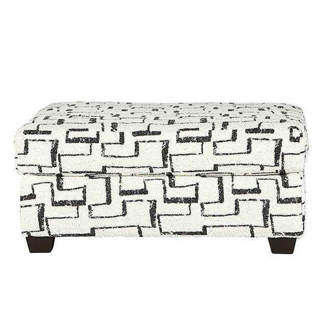 Racetrack Tar Ottoman 13500OT. Hover Image