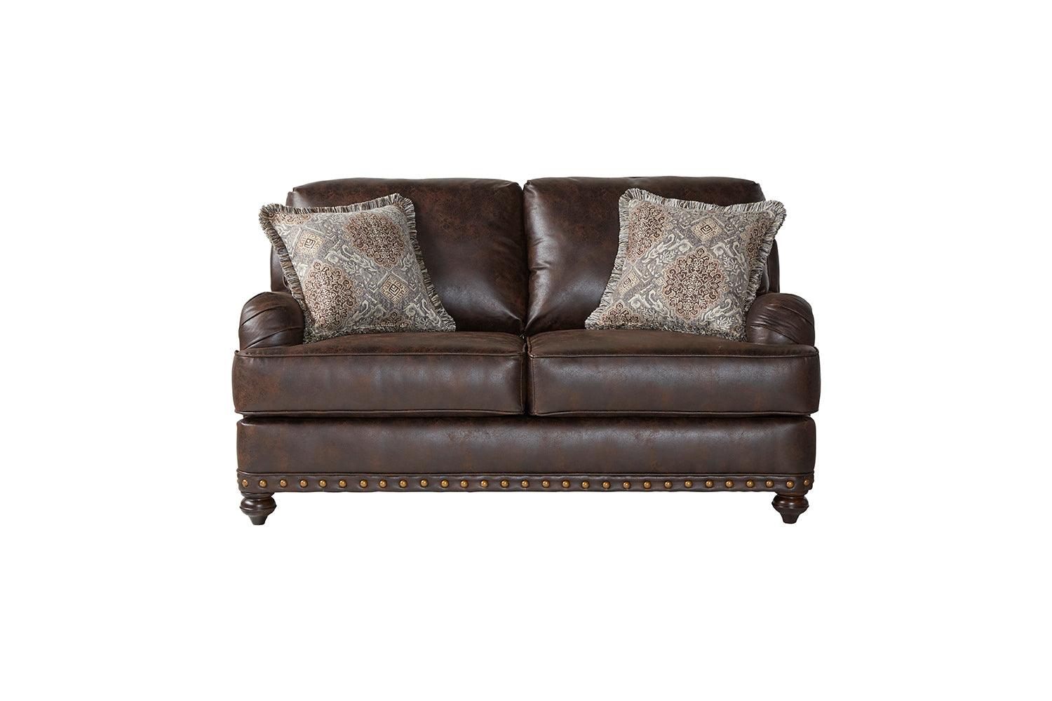 Ridgeline Brownie Sofa & Loveseat 17255.