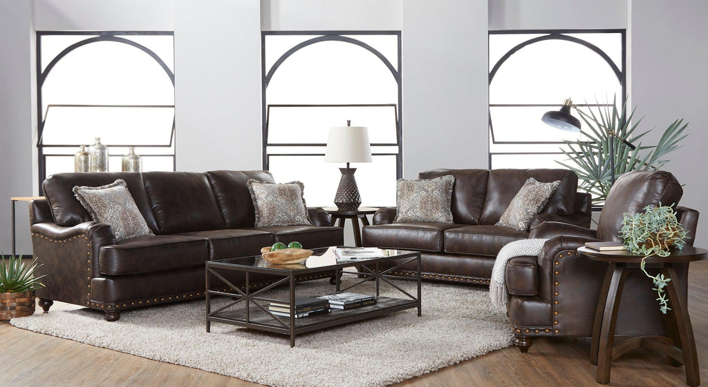 Ridgeline Brownie Sofa & Loveseat 17255.