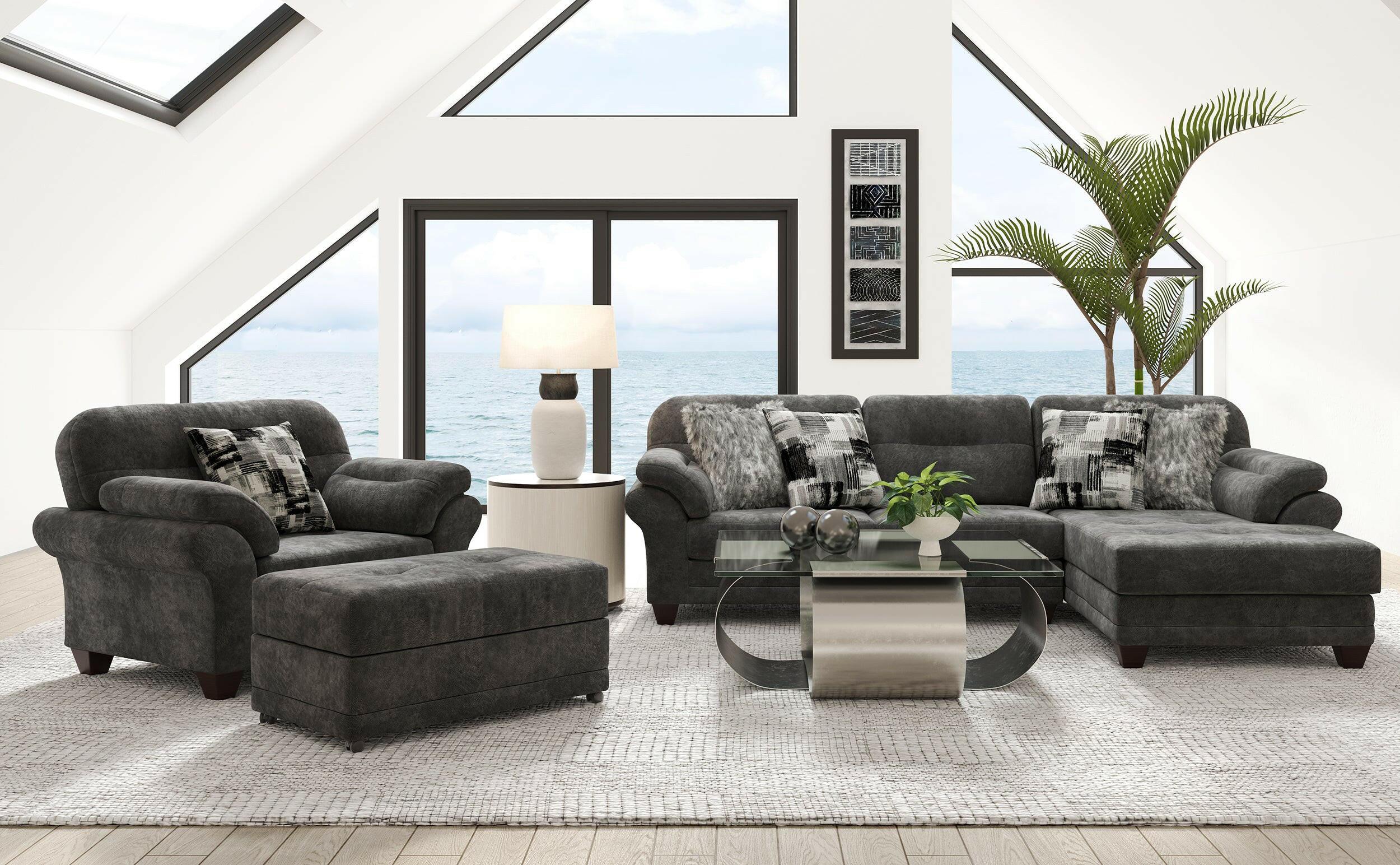Wonderland Slate Sectional 21900.