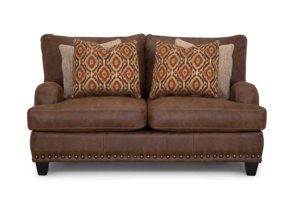 Indira Ford Walnut Loveseat 84820 - 8337 - 15 - Darseys Furniture & MattressFranklin Furniture Corp.