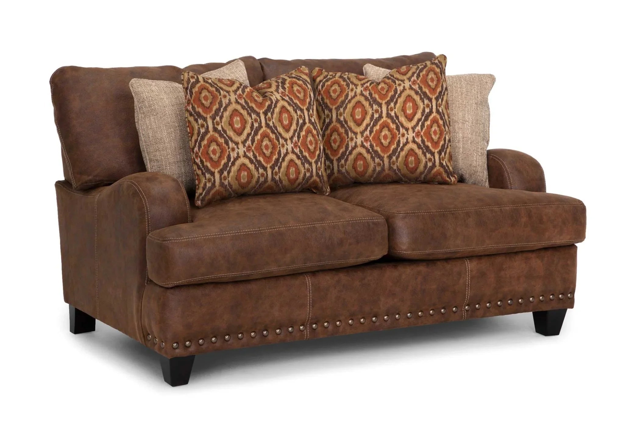 Indira Ford Walnut Loveseat 84820 - 8337 - 15 - Darseys Furniture & MattressFranklin Furniture Corp. Main image