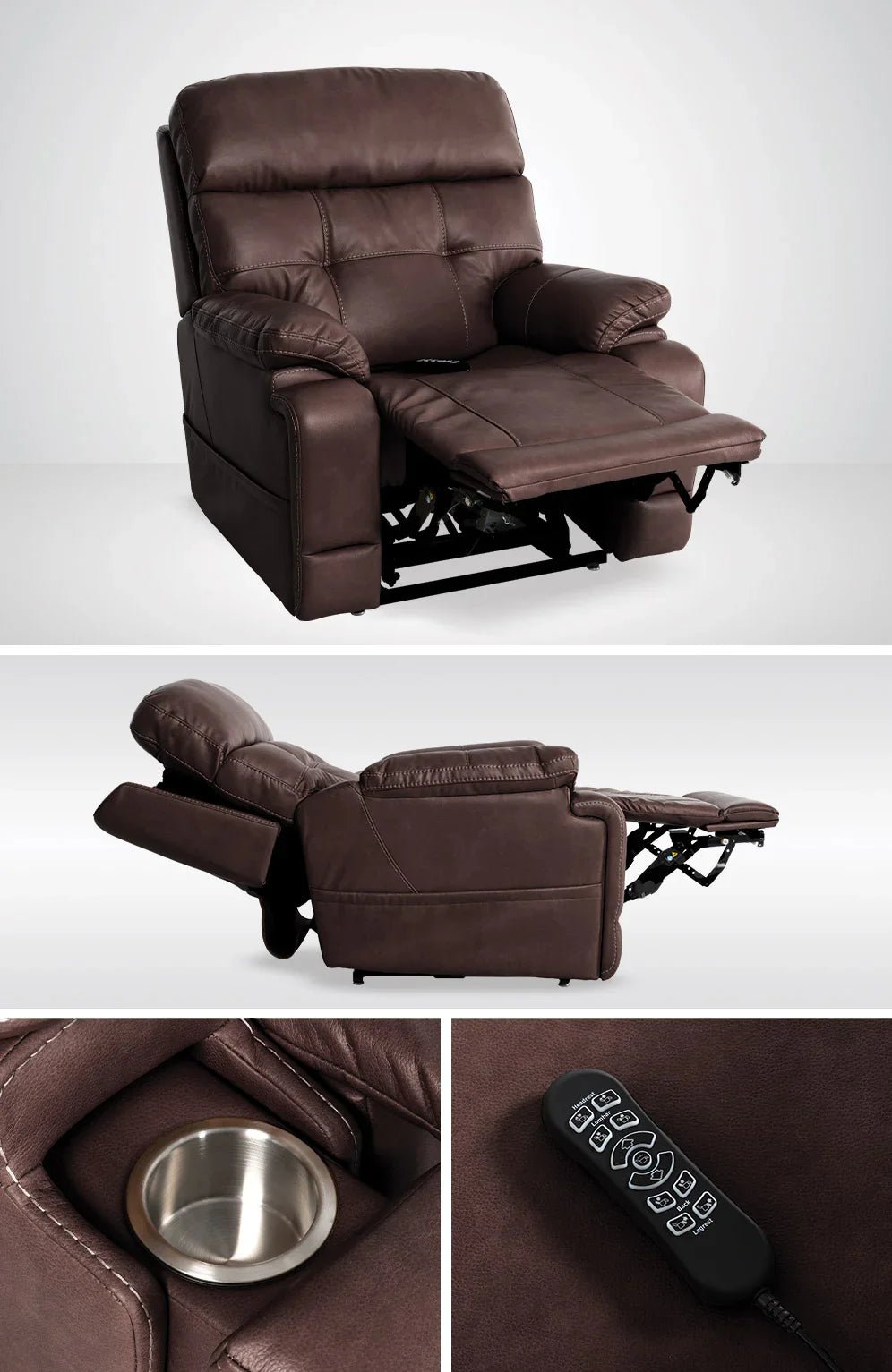 Infi Elite Capriccio Walnut Lift Chair MM3815 - WAC - H0B - Darseys Furniture & MattressMega Motion