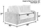 Snowball Taupe Loveseat132002-117619.