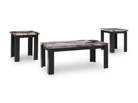 Jazmore Dark Brown Cocktail Table and 2 End Tables T255 - 13 - Darseys Furniture & MattressAshley