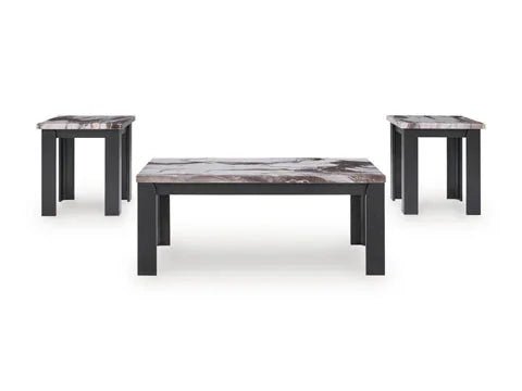 Jazmore Dark Brown Cocktail Table and 2 End Tables T255-13 Secondary image