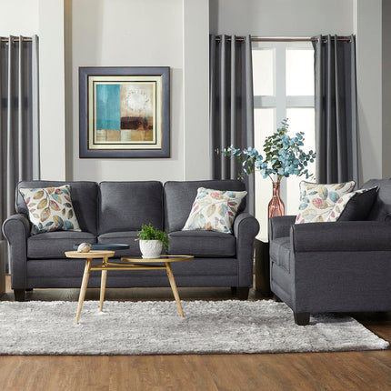 Jitterbug Grey Sofa & Loveseat 3700 - Darseys Furniture & MattressHughes Furniture