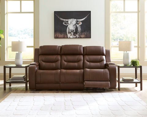Knightington Brown Power Reclining Sofa U1160215A - Darseys Furniture & MattressAshley