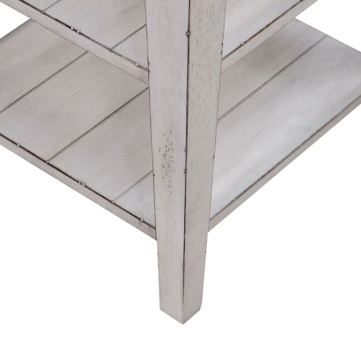 Lake House White Chairside End Table 110W - OT1021 - Darseys Furniture & MattressLiberty Furniture