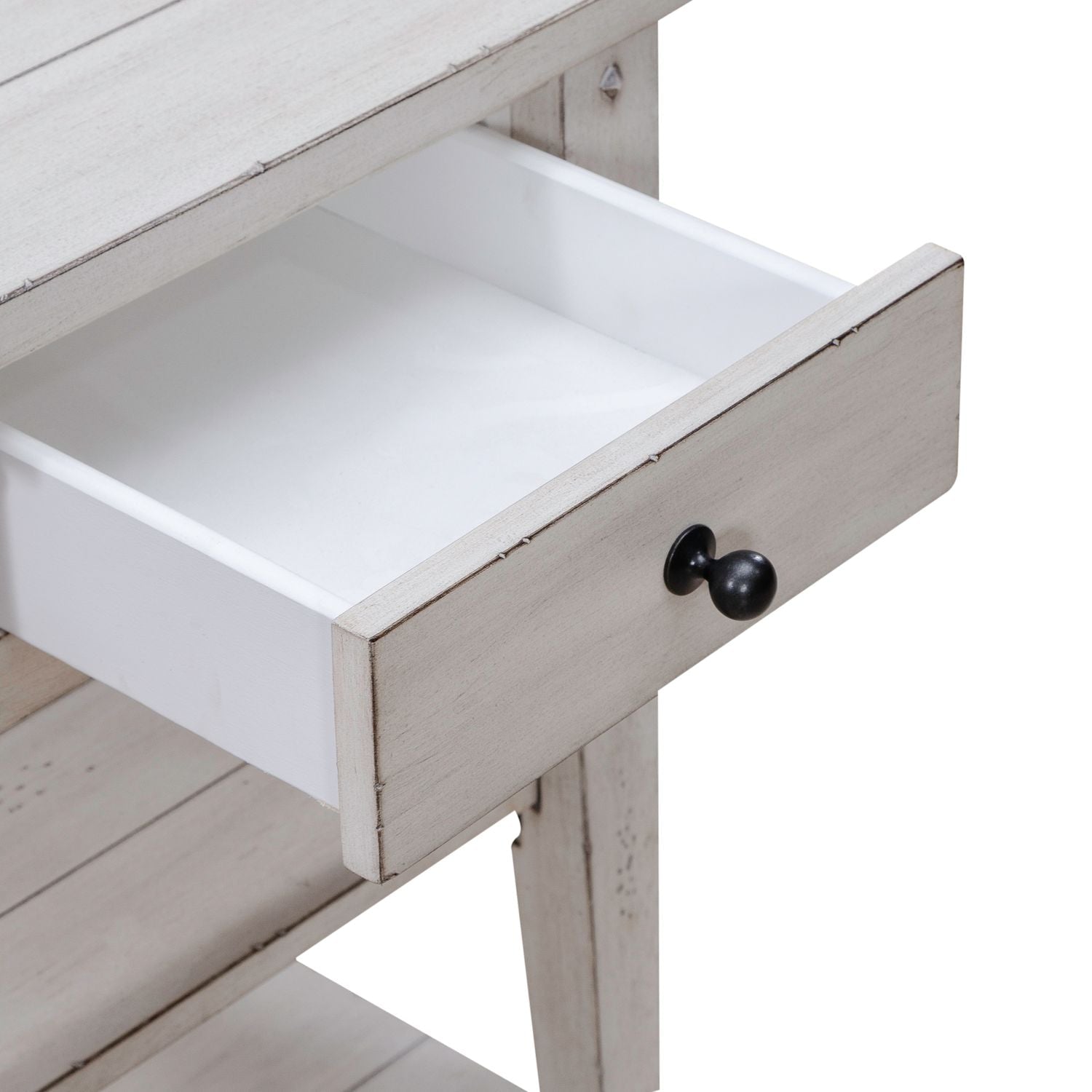 Lake House White Chairside End Table 110W - OT1021 - Darseys Furniture & MattressLiberty Furniture