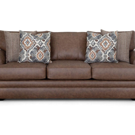 Langston Duvall Vintage Brown Sofa Loveseat and Recliner 832-3429-16 - Darseys Furniture & MattressFranklin Furniture Corp.