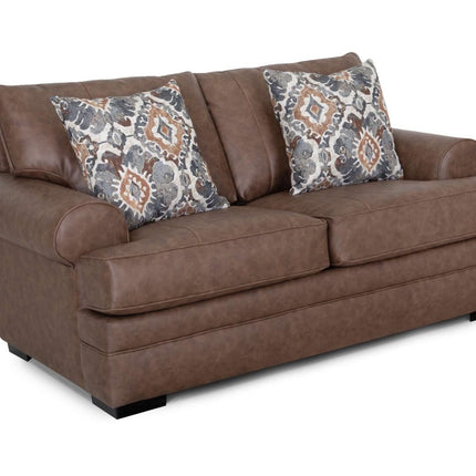 Langston Duvall Vintage Brown Sofa Loveseat and Recliner 832-3429-16 - Darseys Furniture & MattressFranklin Furniture Corp.