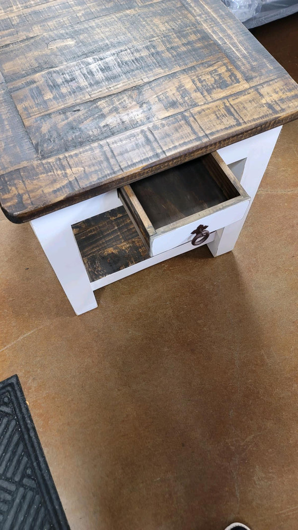LAT01WD RRR End Table - Darseys Furniture & MattressRed River Rustic