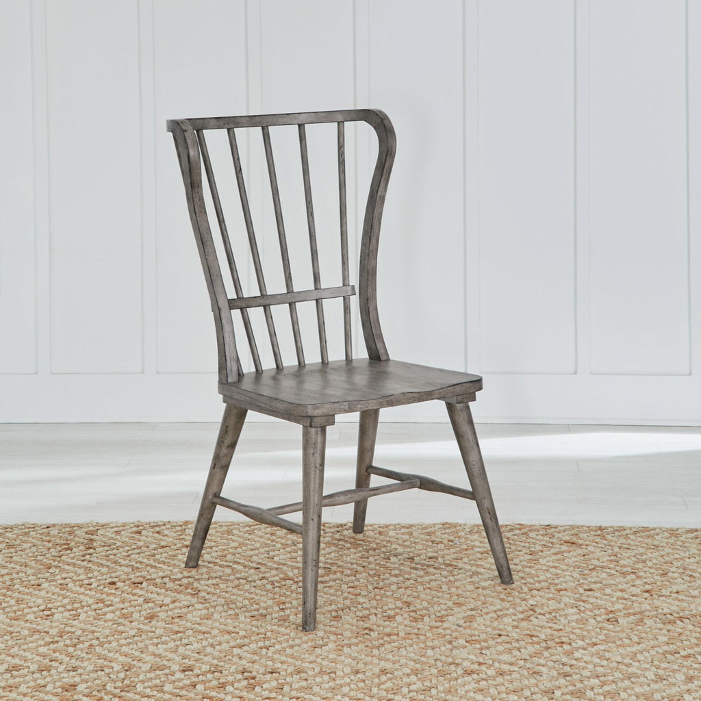 River Place Gray Table and 8 Chairs 237G-T4402/P4402/C1000S - Darseys Furniture & Mattress