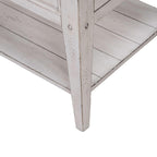 Lake House White Chairside End Table 110W-OT1021.