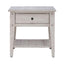 Lake House White Chairside End Table 110W-OT1021.