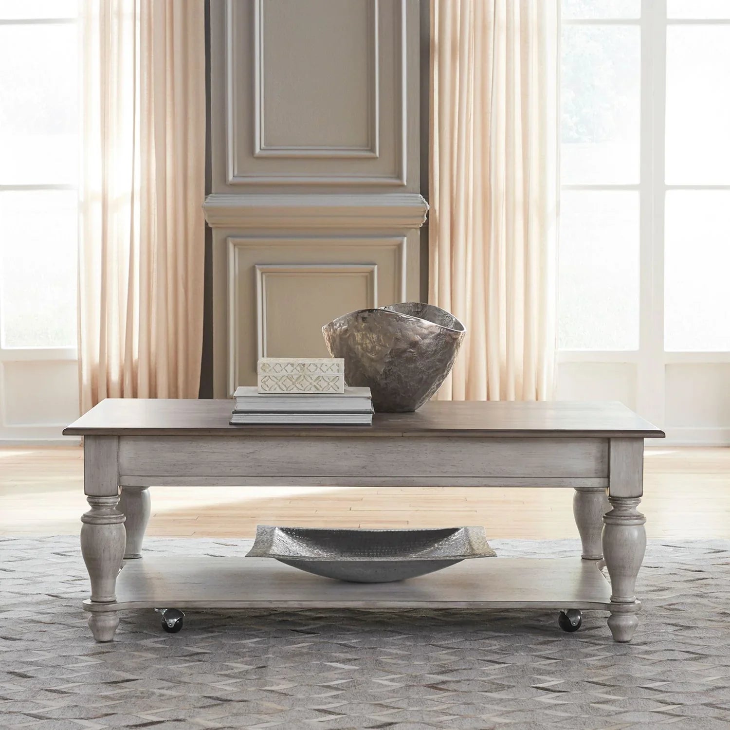 Ocean Isle White Cocktail Table 303W-OT1010 - Darseys Furniture & Mattress